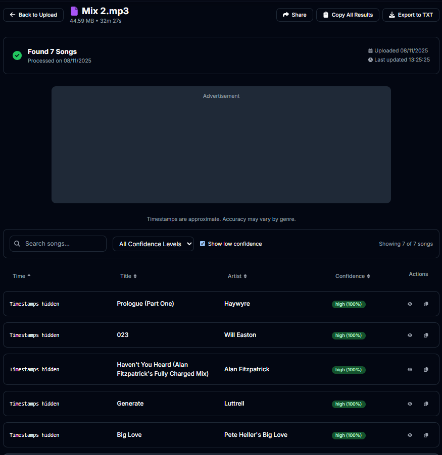 using tracksniff to find music when shazam doesn't work