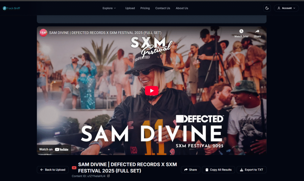 tracksniff identifies edm songs from festival sets using complex AI tooling and music recognition tools